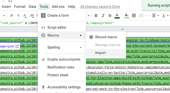google sheets shortcut key for check box on mac
